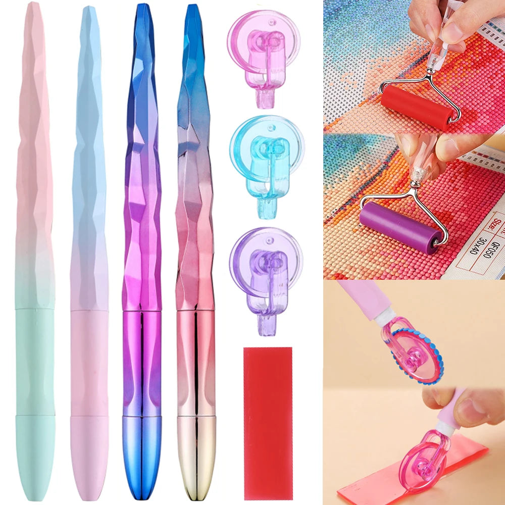 Diamond Painting Tool Set — Drill Pen, Roller & Glue Clay