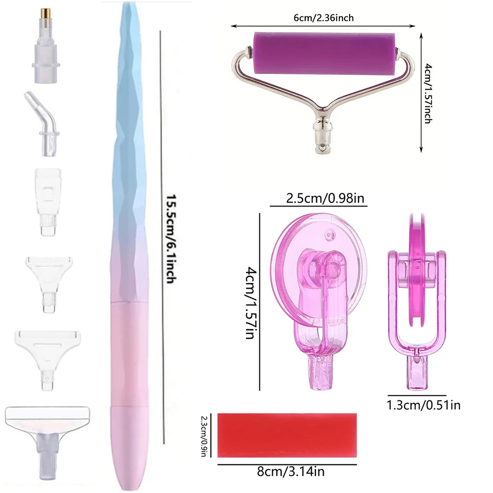 Diamond Painting Tool Set — Drill Pen, Roller & Glue Clay