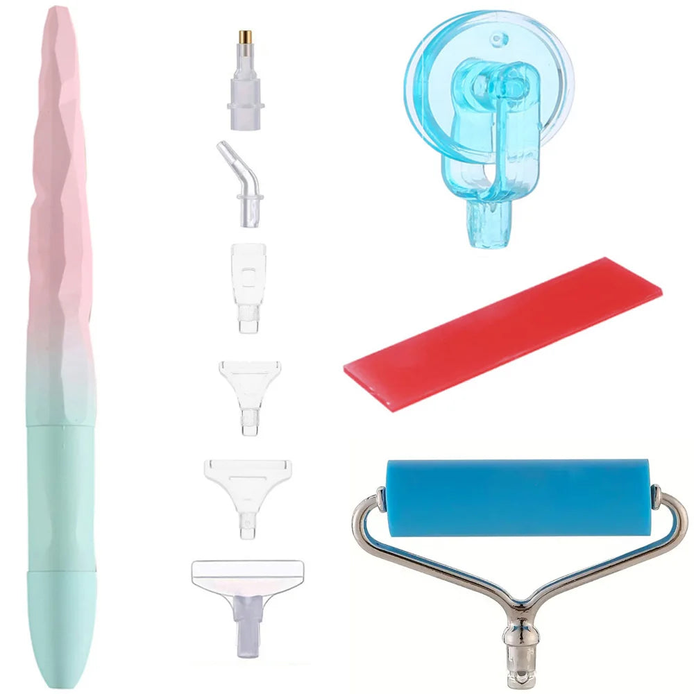 Diamond Painting Tool Set — Drill Pen, Roller & Glue Clay