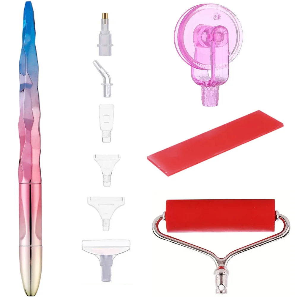 Diamond Painting Tool Set — Drill Pen, Roller & Glue Clay