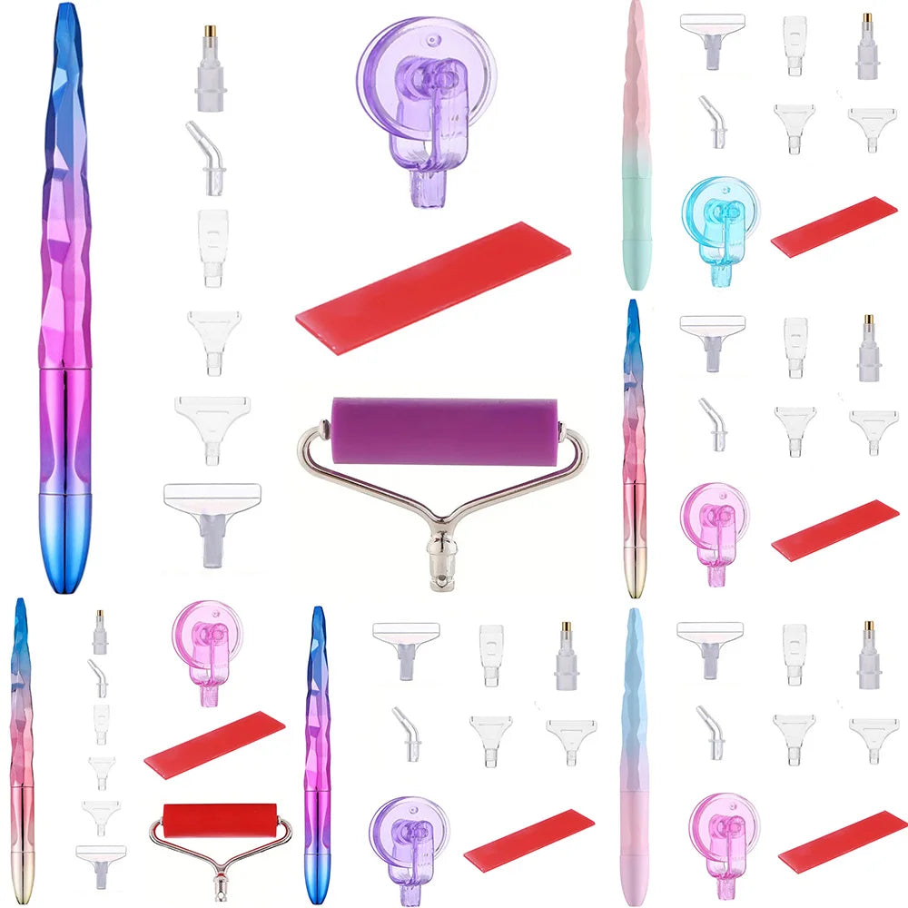 Diamond Painting Tool Set — Drill Pen, Roller & Glue Clay
