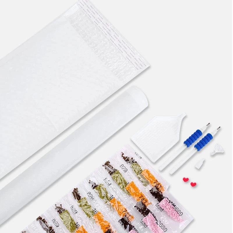 Custom Photo Diamond Painting Kit — Beginner (30–45 Colors)