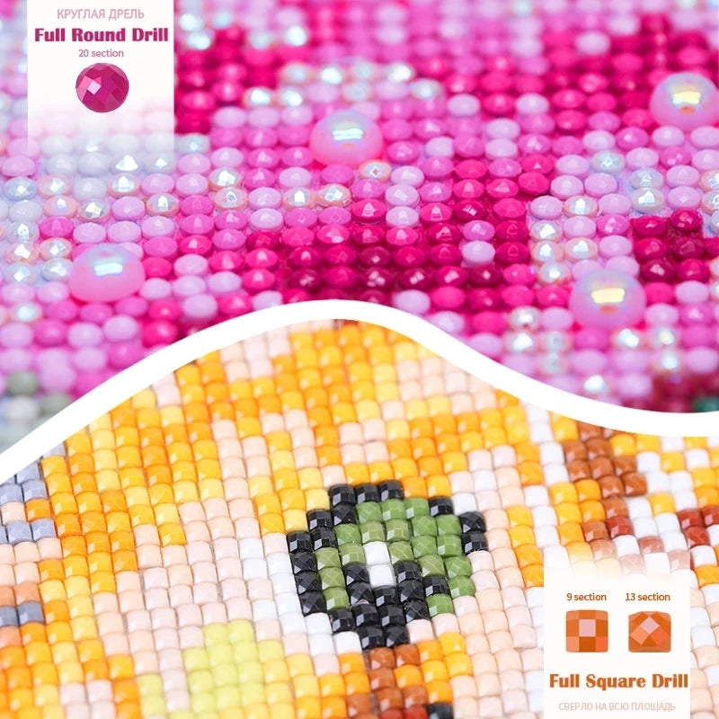 Custom Photo Diamond Painting Kit — Beginner (30–45 Colors)