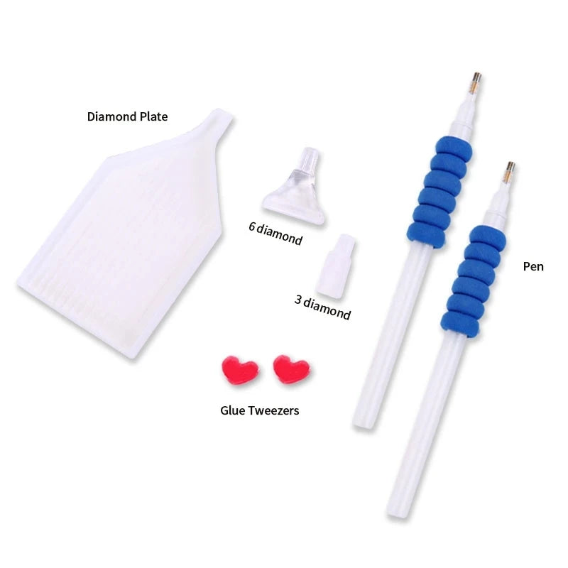 Custom Photo Diamond Painting Kit — Beginner (30–45 Colors)