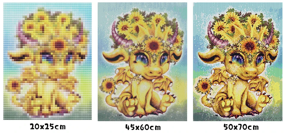 Custom Photo Diamond Painting Kit — Premium (200 AB Diamond Colors)