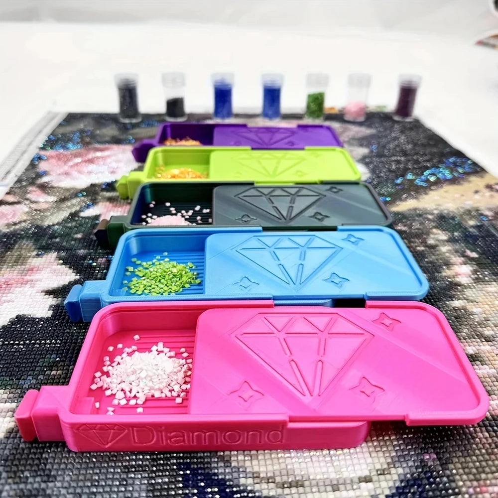 Diamond Painting Storage Tray — Slide Cover Drill Organizer