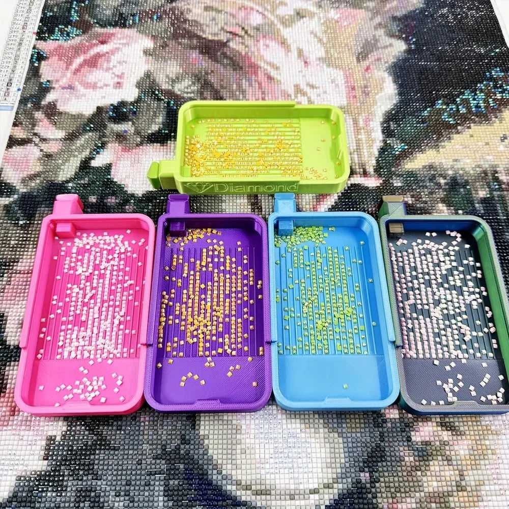 Diamond Painting Storage Tray — Slide Cover Drill Organizer