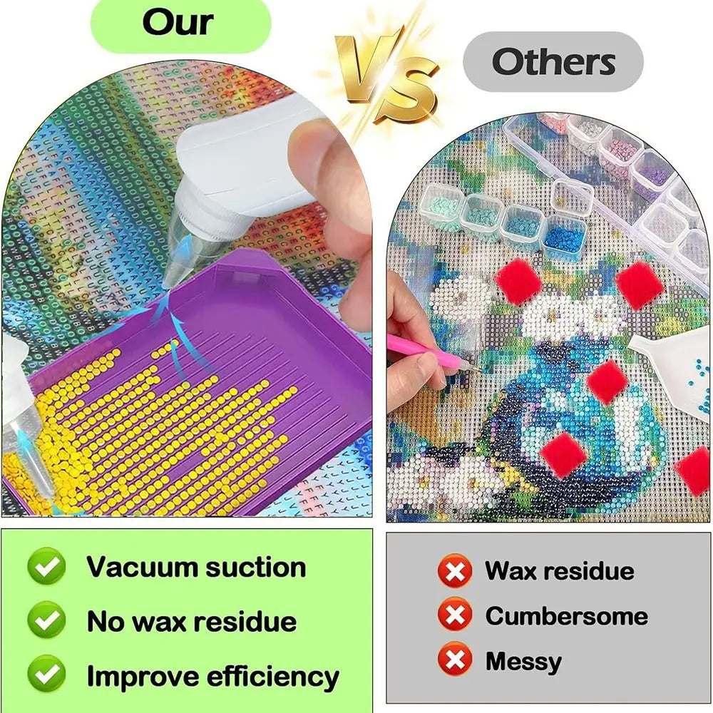 Electric Diamond Painting Pen — USB Rechargeable (4 Drill Heads)