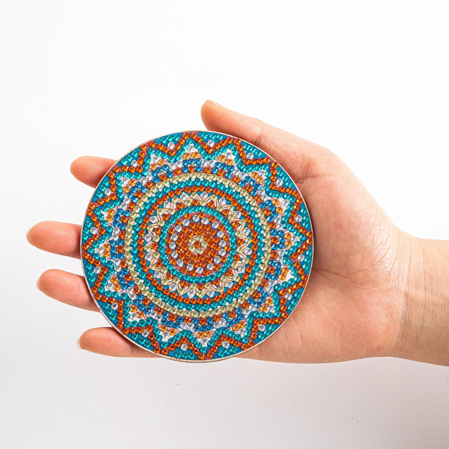 Diamond Painting Coasters Set — 8pc Mandala & Floral (Full Round Drill)