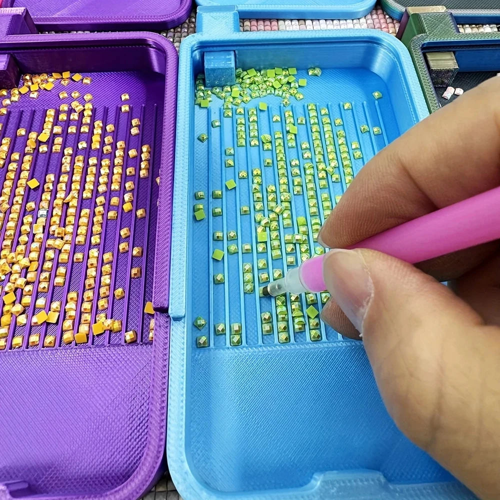 Diamond Painting Storage Tray — Slide Cover Drill Organizer