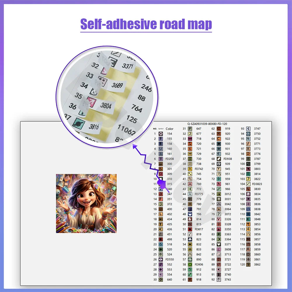 Custom Photo Diamond Painting Kit — Premium (200 AB Diamond Colors)