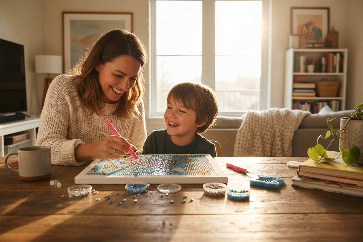 Custom Photo Diamond Painting Kit — Premium (200 AB Diamond Colors)